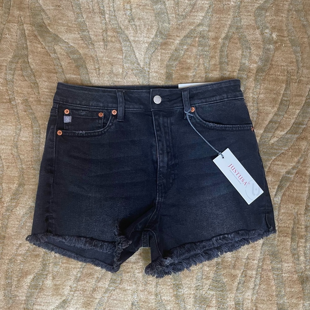 Just USA Black Jean Shorts